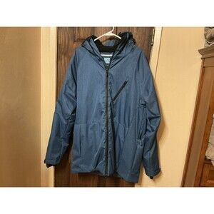 Iceburg Outerwear Men's Blue Winter Jacket Coat w/ Pockets, Powder Skirt Size XL